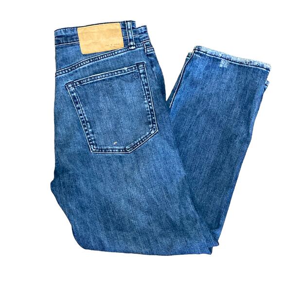 rag & bone Blue Distressed Skinny Jeans - Picture 9 of 15